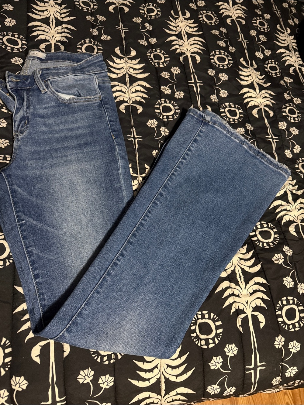 Women's Blue Flare Jeans - Classic Stretch Denim